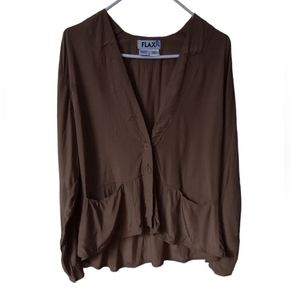 Flax Long Sleeve Top Size S - Picture 3 of 14